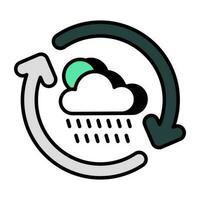Rainfall icon in perfect design vector