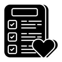 Perfect design icon of wishlist vector