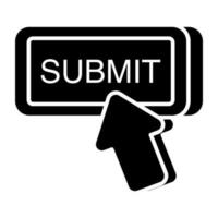 A modern design icon of submit button vector