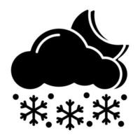 Snowfall icon in perfect design vector