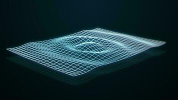 Sonar Wave Scan WireFrame Background photo