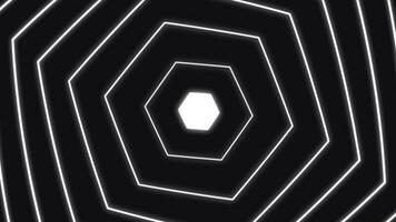 Abstract Hexagon Zoom Black And White Background photo