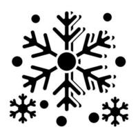 icono de diseño moderno de copo de nieve vector