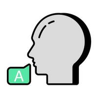 Perfect design icon of speech vector