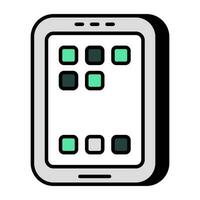 un diseño de icono de aplicaciones móviles vector
