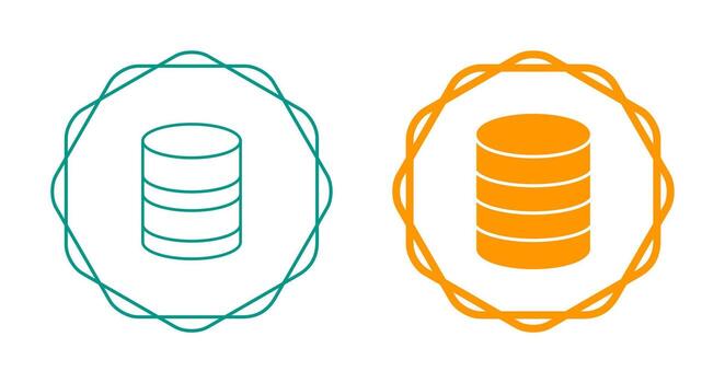 icono de vector de base de datos