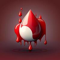 mundo sangre donante día creativo antecedentes sangre donación foto ai generado