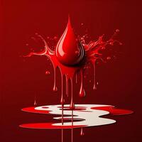 World Blood Donor Day creative background blood donation photo AI Generated