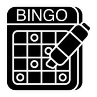 Perfecto diseño icono de bingo juego vector