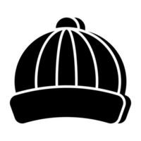 un único diseño icono de pags gorra vector