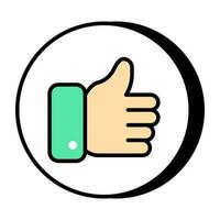 Editable design icon of customer feedback vector