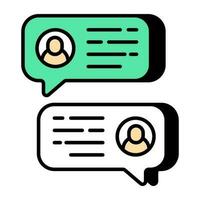 Premium download icon of chatting vector
