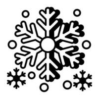 icono de diseño moderno de copo de nieve vector