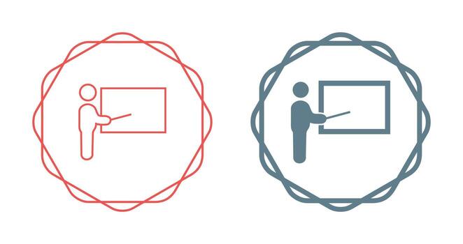 icono de vector de presentación