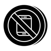 de moda vector diseño de teléfono prohibición
