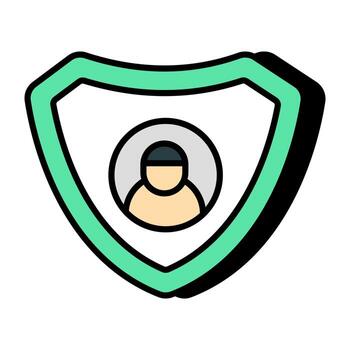 Perfect design icon of user security vector