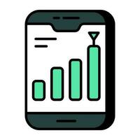Trendy design icon of mobile signal strength vector