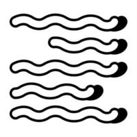 An icon design of water waves vector