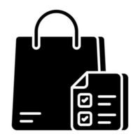 Perfect design icon of shopping list vector