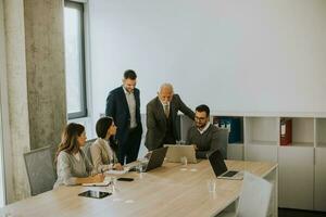 Businesspeople working in team in the office photo