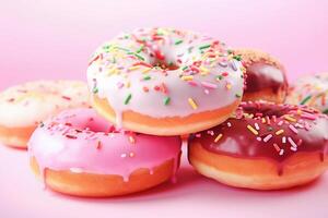 ai generativo. sabroso donas nacional rosquillas día. foto