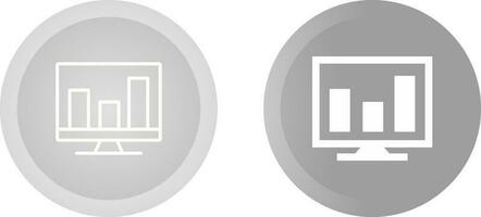 Analytics on screen Vector Icon