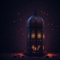 Islamic happy new year Leonardo Diffusion moroccan lamp background photo