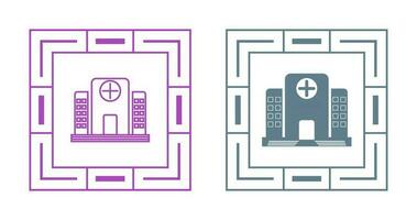 icono de vector de hospital