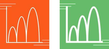 Bell Shaped Graph Vector Icon