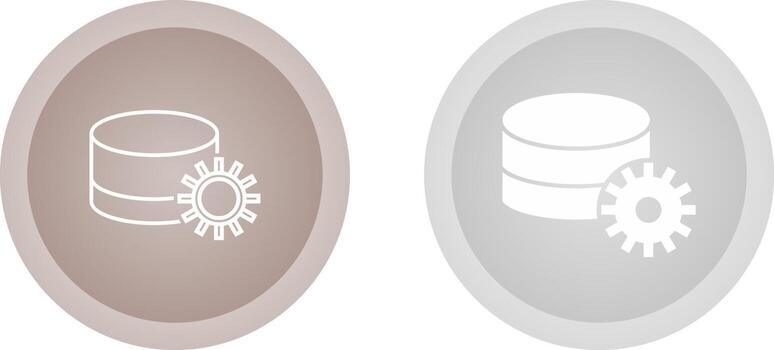 Database Setting Vector Icon