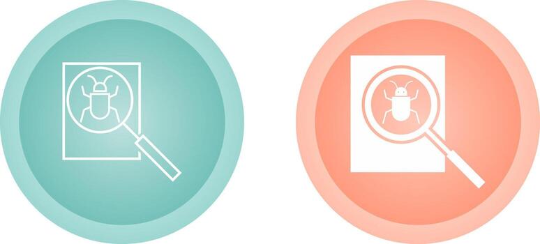 icono de vector de depuración