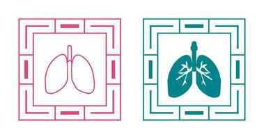 icono de vector de pulmones