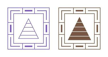 Pyramid Graph Vector Icon