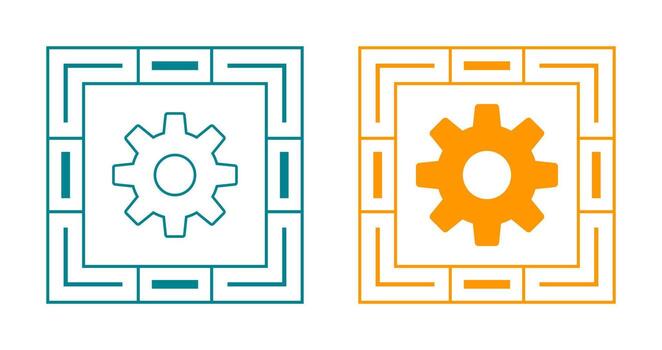 icono de vector de engranaje de ajuste