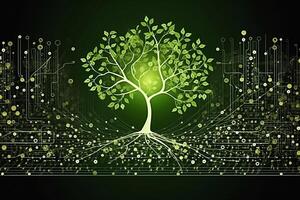 . Concept of green technology photo