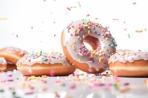 . Tasty donuts. National donuts day. photo