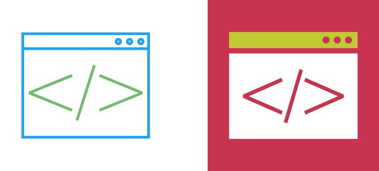 Html Coding Vector Icon