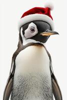 Navidad pingüino. generativo ai. foto