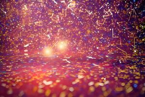 colorful confetti fancy background photo