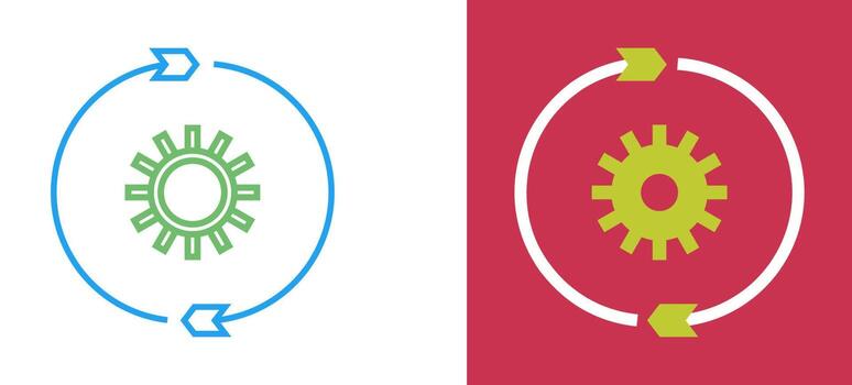 icono de vector de configuración de conversión