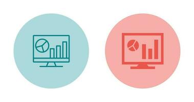 Analytics on screen Vector Icon