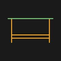 Simple Desk Vector Icon