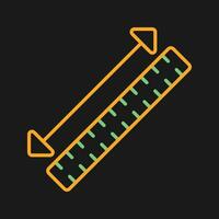 icono de vector de cinta métrica