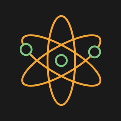 Atomic Structure Vector Icon