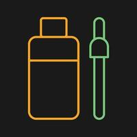 Bottle and Dropper Vector Icon