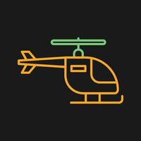 icono de vector de helicóptero