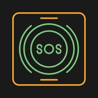 Emergency Button Vector Icon