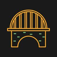 icono de vector de puente