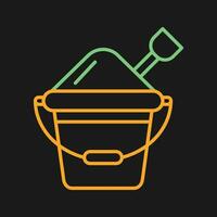 Sand Bucket Vector Icon