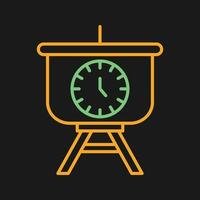 Time Manage Presentation Vector Icon